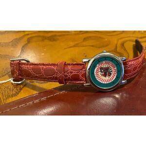 Women's 30mm Le Watch Christmas Watch, Silver Tone with Spinning Candy Cane